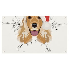 English Cocker Spaniel T- Shirt English Cocker Spaniel Merry Christmas T- Shirt Banner And Sign 7  X 4  by ZUXUMI