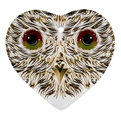 Owl T-shirtowl Gold Edition T-shirt Ornament (heart) by EnriqueJohnson