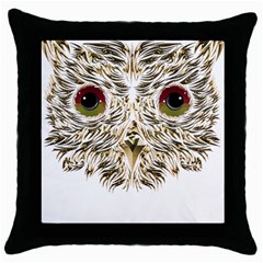 Owl T-shirtowl Gold Edition T-shirt Throw Pillow Case (black) by EnriqueJohnson