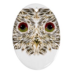 Owl T-shirtowl Gold Edition T-shirt Oval Ornament (two Sides) by EnriqueJohnson