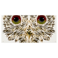 Owl T-shirtowl Gold Edition T-shirt Banner And Sign 8  X 4  by EnriqueJohnson