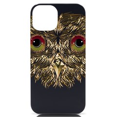 Owl T-shirtowl Gold Edition T-shirt Iphone 14 Black Uv Print Case by EnriqueJohnson