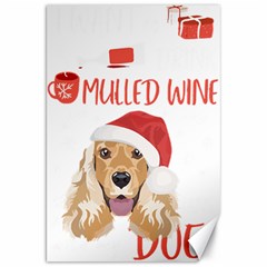 English Cocker Spaniel T- Shirt English Cocker Spaniel Mulled Wine Christmas T- Shirt Canvas 20  X 30  by ZUXUMI