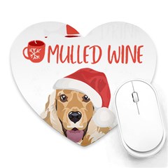 English Cocker Spaniel T- Shirt English Cocker Spaniel Mulled Wine Christmas T- Shirt Heart Mousepad by ZUXUMI