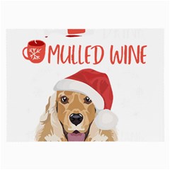 English Cocker Spaniel T- Shirt English Cocker Spaniel Mulled Wine Christmas T- Shirt Large Glasses Cloth (2 Sides) by ZUXUMI