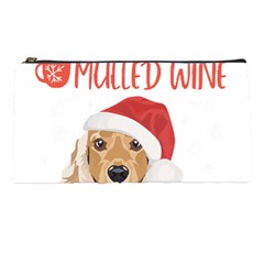 English Cocker Spaniel T- Shirt English Cocker Spaniel Mulled Wine Christmas T- Shirt Pencil Case by ZUXUMI