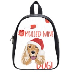 English Cocker Spaniel T- Shirt English Cocker Spaniel Mulled Wine Christmas T- Shirt School Bag (small) by ZUXUMI