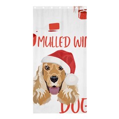 English Cocker Spaniel T- Shirt English Cocker Spaniel Mulled Wine Christmas T- Shirt Shower Curtain 36  X 72  (stall)  by ZUXUMI