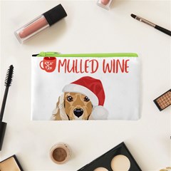 English Cocker Spaniel T- Shirt English Cocker Spaniel Mulled Wine Christmas T- Shirt Cosmetic Bag (xs) by ZUXUMI