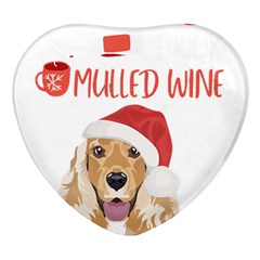 English Cocker Spaniel T- Shirt English Cocker Spaniel Mulled Wine Christmas T- Shirt Heart Glass Fridge Magnet (4 Pack) by ZUXUMI