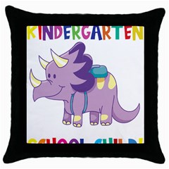 Enrollment Boy T- Shirt Goodbye Kindergarten I Am A Schoolchild Now! T- Shirt (1) Throw Pillow Case (black) by ZUXUMI