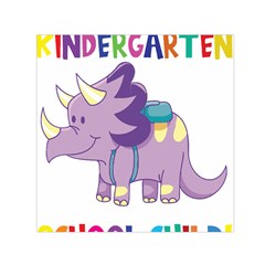 Enrollment Boy T- Shirt Goodbye Kindergarten I Am A Schoolchild Now! T- Shirt (1) Square Satin Scarf (30  X 30 ) by ZUXUMI