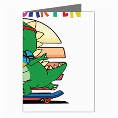 Enrollment Boy T- Shirt Goodbye Kindergarten I Am A Schoolchild Now! T- Shirt (2) Greeting Card by ZUXUMI