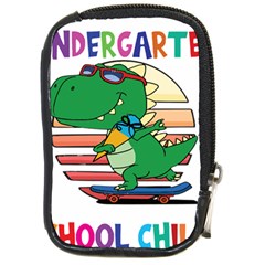 Enrollment Boy T- Shirt Goodbye Kindergarten I Am A Schoolchild Now! T- Shirt (2) Compact Camera Leather Case by ZUXUMI