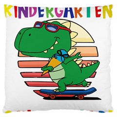 Enrollment Boy T- Shirt Goodbye Kindergarten I Am A Schoolchild Now! T- Shirt (2) Standard Premium Plush Fleece Cushion Case (one Side) by ZUXUMI