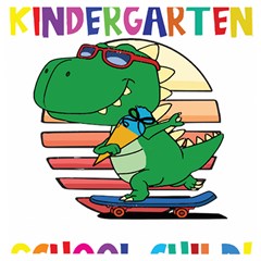 Enrollment Boy T- Shirt Goodbye Kindergarten I Am A Schoolchild Now! T- Shirt (2) Wooden Puzzle Square by ZUXUMI