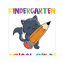 Enrollment Boy T- Shirt Goodbye Kindergarten I Am A Schoolchild Now! T- Shirt (3) Square Satin Scarf (30  X 30 ) by ZUXUMI