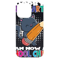 Enrollment Boy T- Shirt Goodbye Kindergarten I Am A Schoolchild Now! T- Shirt (3) Iphone 14 Pro Max Black Uv Print Case by ZUXUMI