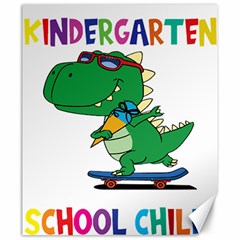 Enrollment Boy T- Shirt Goodbye Kindergarten I Am A Schoolchild Now! T- Shirt (4) Canvas 20  X 24  by ZUXUMI