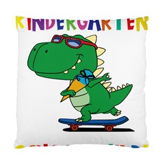 Enrollment Boy T- Shirt Goodbye Kindergarten I Am A Schoolchild Now! T- Shirt (4) Standard Cushion Case (one Side) by ZUXUMI