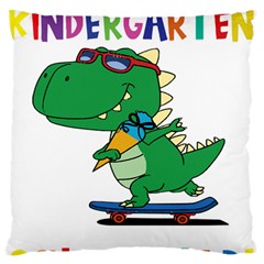 Enrollment Boy T- Shirt Goodbye Kindergarten I Am A Schoolchild Now! T- Shirt (4) Standard Premium Plush Fleece Cushion Case (one Side) by ZUXUMI