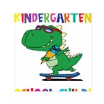 Enrollment Boy T- Shirt Goodbye Kindergarten I Am A Schoolchild Now! T- Shirt (4) Square Satin Scarf (30  x 30 ) Front