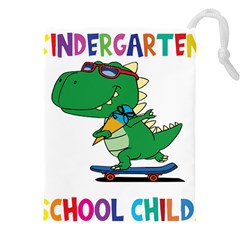 Enrollment Boy T- Shirt Goodbye Kindergarten I Am A Schoolchild Now! T- Shirt (4) Drawstring Pouch (5xl) by ZUXUMI