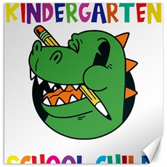 Enrollment Boy T- Shirt Goodbye Kindergarten I Am A Schoolchild Now! T- Shirt (5) Canvas 16  X 16  by ZUXUMI