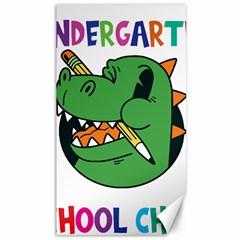 Enrollment Boy T- Shirt Goodbye Kindergarten I Am A Schoolchild Now! T- Shirt (5) Canvas 40  X 72  by ZUXUMI