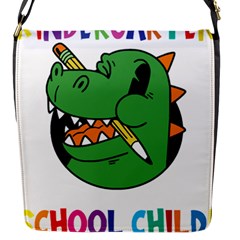 Enrollment Boy T- Shirt Goodbye Kindergarten I Am A Schoolchild Now! T- Shirt (5) Flap Closure Messenger Bag (s) by ZUXUMI