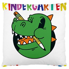 Enrollment Boy T- Shirt Goodbye Kindergarten I Am A Schoolchild Now! T- Shirt (5) Standard Premium Plush Fleece Cushion Case (one Side) by ZUXUMI