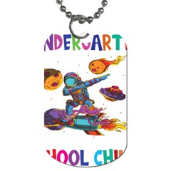 Enrollment Boy T- Shirt Goodbye Kindergarten I Am A Schoolchild Now! T- Shirt Dog Tag (one Side) by ZUXUMI