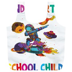 Enrollment Boy T- Shirt Goodbye Kindergarten I Am A Schoolchild Now! T- Shirt Full Print Recycle Bag (xxl) by ZUXUMI