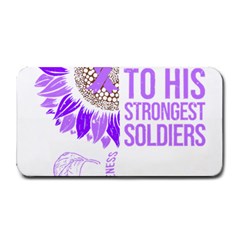 Epilepsy Awareness T- Shirt Epilepsy Awareness Sunflower God Give The Hardest Battles T- Shirt Medium Bar Mat by ZUXUMI