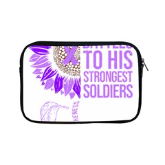 Epilepsy Awareness T- Shirt Epilepsy Awareness Sunflower God Give The Hardest Battles T- Shirt Apple Ipad Mini Zipper Cases by ZUXUMI