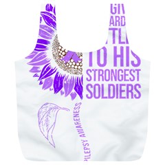 Epilepsy Awareness T- Shirt Epilepsy Awareness Sunflower God Give The Hardest Battles T- Shirt Full Print Recycle Bag (xl) by ZUXUMI