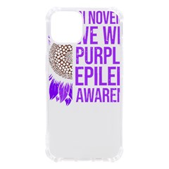 Epilepsy Awareness T- Shirt Epilepsy Awareness Sunflower In November We Wear Purple T- Shirt Iphone 13 Tpu Uv Print Case by ZUXUMI