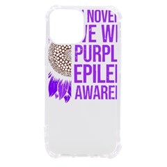 Epilepsy Awareness T- Shirt Epilepsy Awareness Sunflower In November We Wear Purple T- Shirt Iphone 13 Mini Tpu Uv Print Case