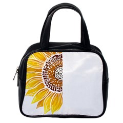 Epilepsy Awareness T- Shirt Epilepsy Awareness Sunflower My Brain Waves T- Shirt Classic Handbag (One Side)