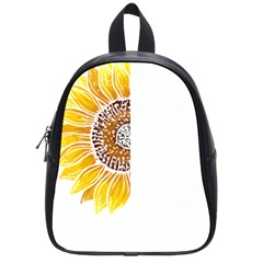 Epilepsy Awareness T- Shirt Epilepsy Awareness Sunflower My Brain Waves T- Shirt School Bag (small) by ZUXUMI