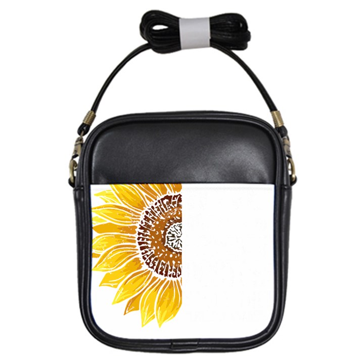 Epilepsy Awareness T- Shirt Epilepsy Awareness Sunflower My Brain Waves T- Shirt Girls Sling Bag