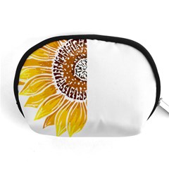 Epilepsy Awareness T- Shirt Epilepsy Awareness Sunflower My Brain Waves T- Shirt Accessory Pouch (Medium)