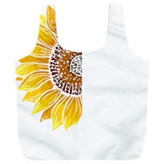 Epilepsy Awareness T- Shirt Epilepsy Awareness Sunflower My Brain Waves T- Shirt Full Print Recycle Bag (xxl) by ZUXUMI