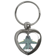 F14 Tomcat Fighter Jet T- Shirt F14 Tomcat Comic Drawing Quote T- Shirt (2) Key Chain (heart) by ZUXUMI