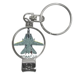 F14 Tomcat Fighter Jet T- Shirt F14 Tomcat Comic Drawing Quote T- Shirt (2) Nail Clippers Key Chain by ZUXUMI