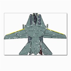 F14 Tomcat Fighter Jet T- Shirt F14 Tomcat Comic Drawing Quote T- Shirt (2) Postcard 4 x 6  (pkg Of 10) by ZUXUMI