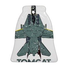 F14 Tomcat Fighter Jet T- Shirt F14 Tomcat Comic Drawing Quote T- Shirt (2) Ornament (bell) by ZUXUMI