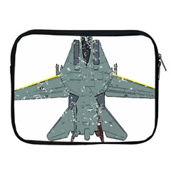 F14 Tomcat Fighter Jet T- Shirt F14 Tomcat Comic Drawing Quote T- Shirt (2) Apple Ipad 2/3/4 Zipper Cases by ZUXUMI