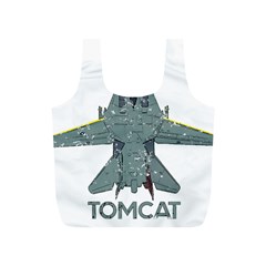 F14 Tomcat Fighter Jet T- Shirt F14 Tomcat Comic Drawing Quote T- Shirt (2) Full Print Recycle Bag (s) by ZUXUMI