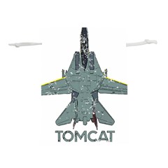 F14 Tomcat Fighter Jet T- Shirt F14 Tomcat Comic Drawing Quote T- Shirt (2) Lightweight Drawstring Pouch (m) by ZUXUMI